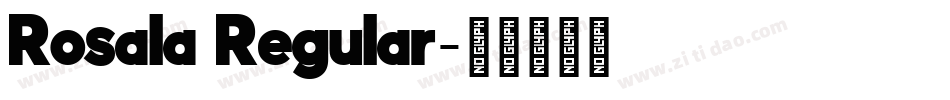 Rosala Regular字体转换